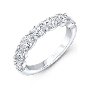 Seven-Stone Oval Shaped Diamond Anniversary Ring