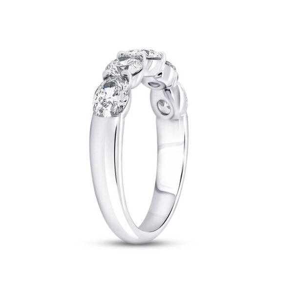 Five-Stone Oval Shaped Eternity Ring - Image 2