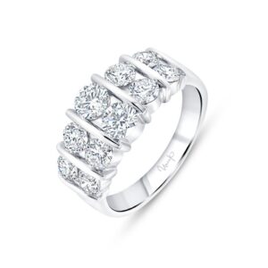 2-Row Round Diamond Fashion Ring