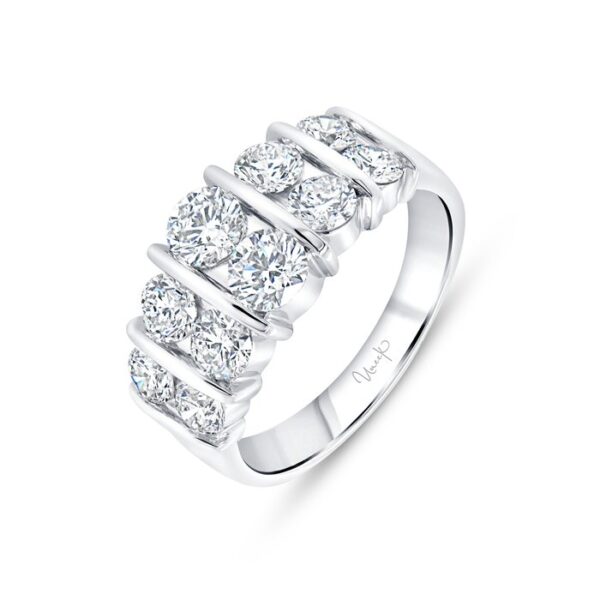 2-Row Round Diamond Fashion Ring