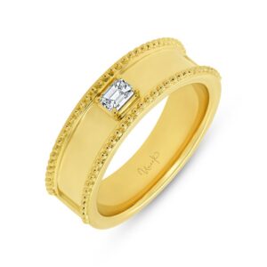 Bezel Emerald Cut Fashion Ring
