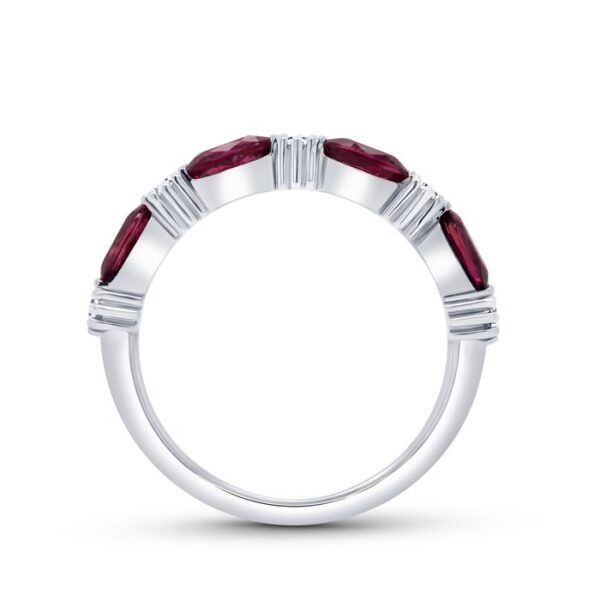 Oval Shaped Ruby Fashion Ring - Image 3