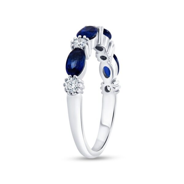 Oval Shaped Blue Sapphire Fashion Ring - Image 2