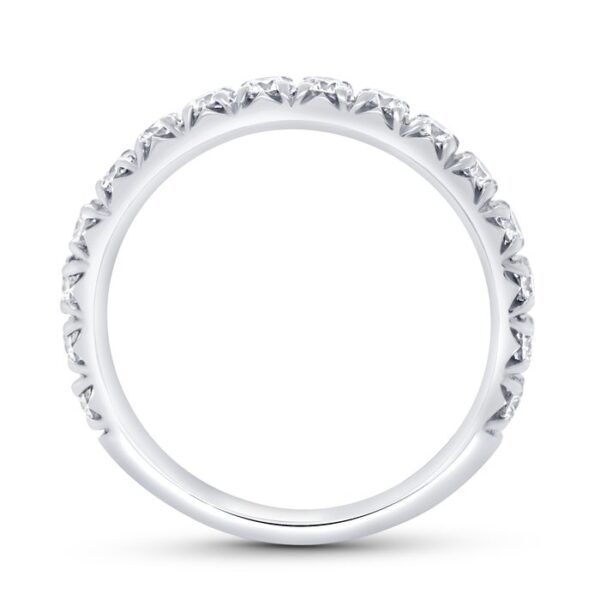 1-Row Diamond Wedding Ring - Image 3