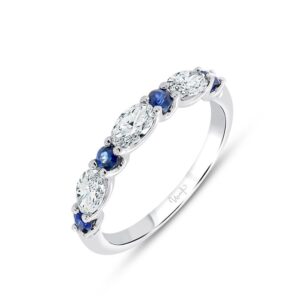 1-Row Oval Shaped Diamond Fashion Ring