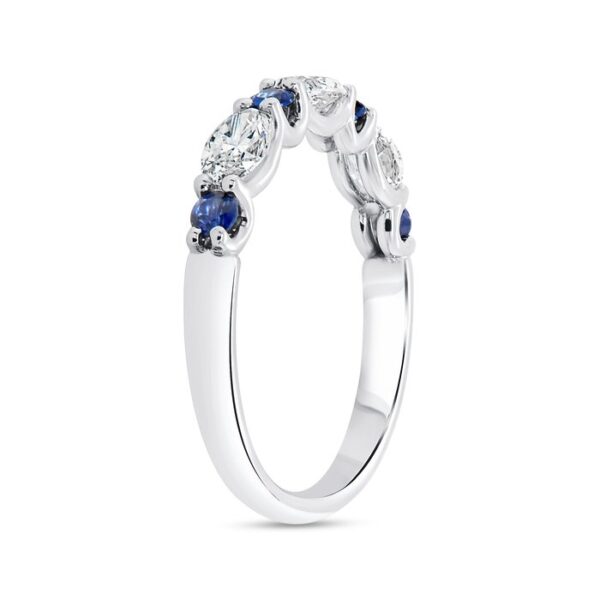 1-Row Oval Shaped Diamond Fashion Ring - Image 2