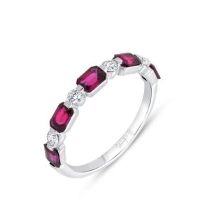 1-Row Ruby Fashion Ring