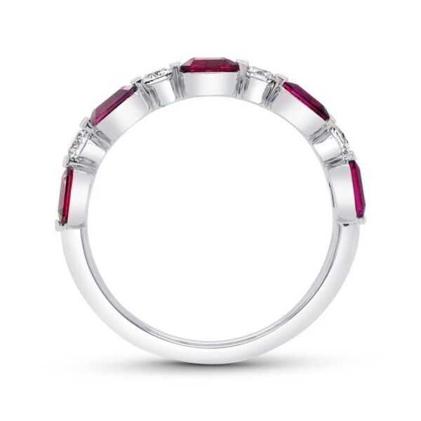 1-Row Ruby Fashion Ring - Image 3