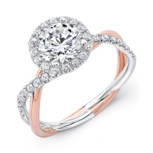 Halo Round Engagement Ring