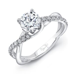 Twist Round Engagement Ring