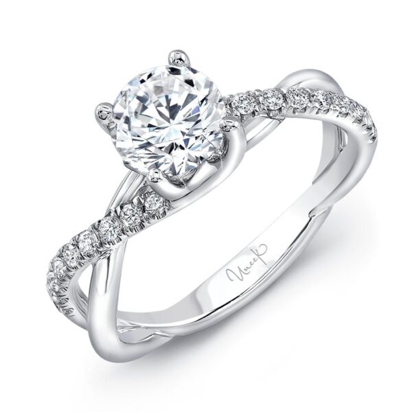 Twist Round Engagement Ring