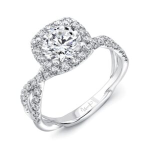 Halo Round Engagement Ring