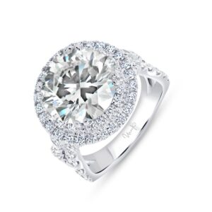 Double-Halo Engagement Ring