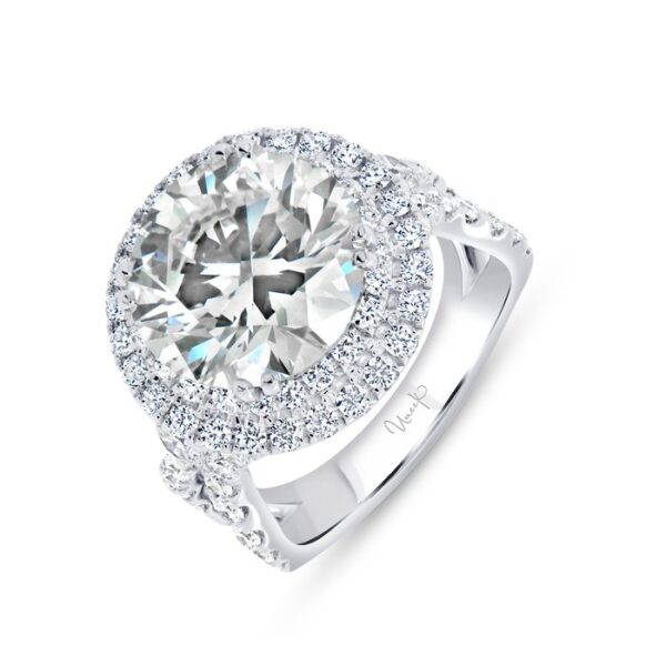 Double-Halo Engagement Ring