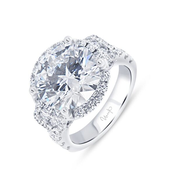 Double-Halo Engagement Ring