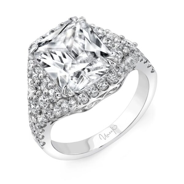 Double-Halo Oval Shaped Engagement Ring