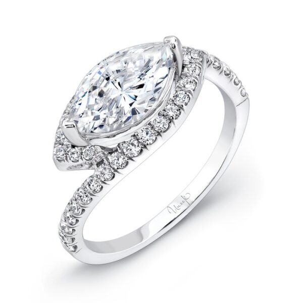 Halo Marquise Engagement Ring