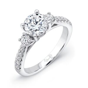 Three-Stone Round Engagement Ring