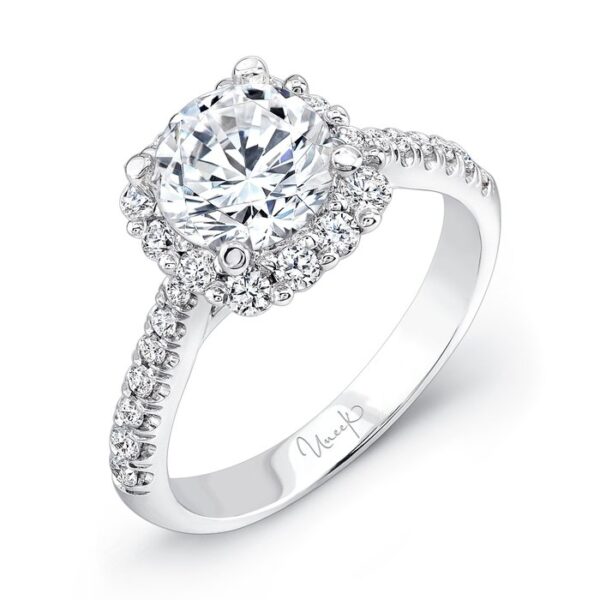 Halo Round Engagement Ring