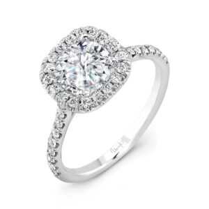 Halo Round Engagement Ring