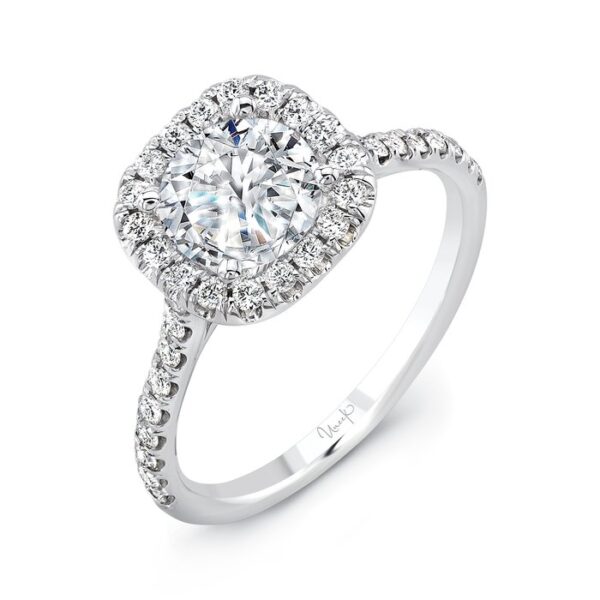Halo Round Engagement Ring