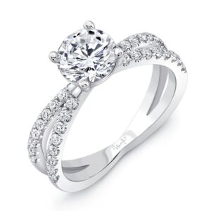 Split Round Engagement Ring