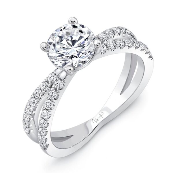 Split Round Engagement Ring