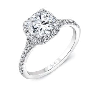 Split Round Engagement Ring