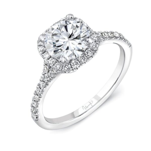 Split Round Engagement Ring
