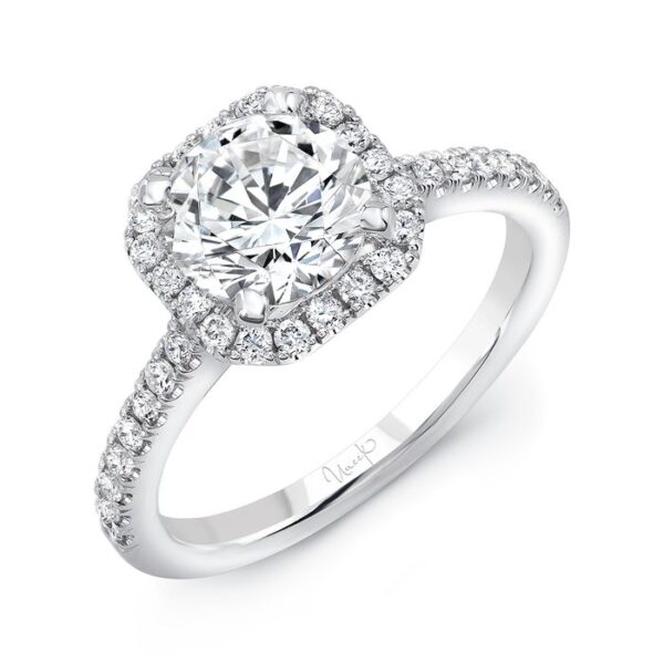 Halo Round Engagement Ring