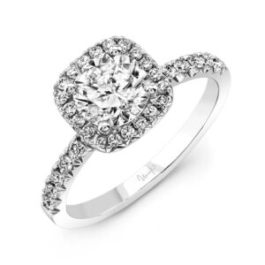 Halo Round Engagement Ring