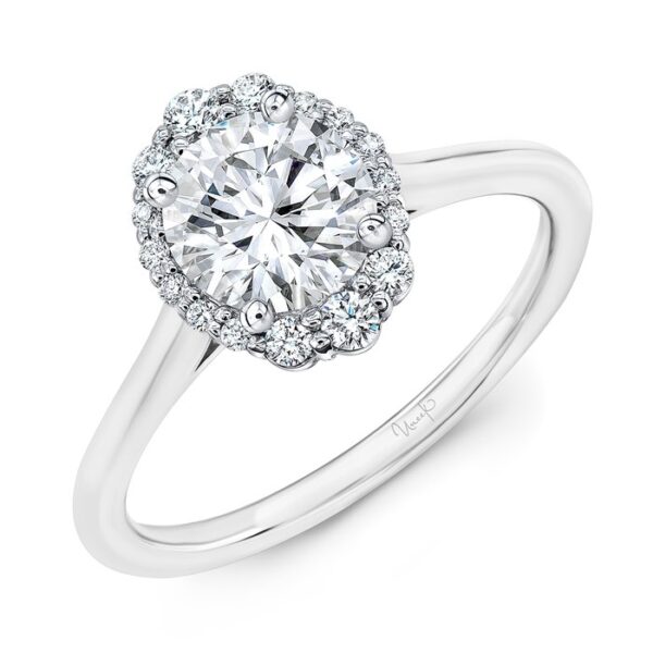 Halo Round Engagement Ring