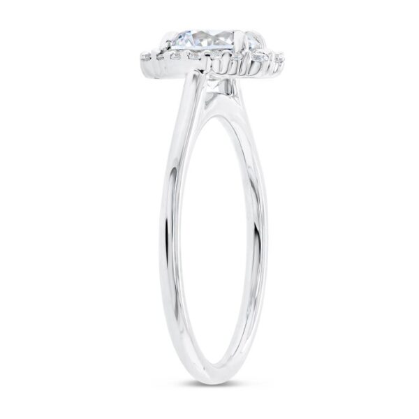 Halo Round Engagement Ring - Image 2