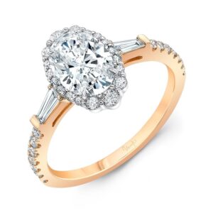 Halo Oval Shaped Engagement Ring