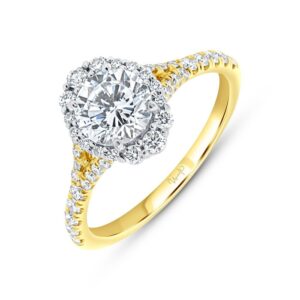 Halo Round Engagement Ring
