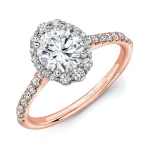 Halo Round Engagement Ring