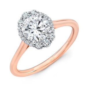 Halo Round Engagement Ring
