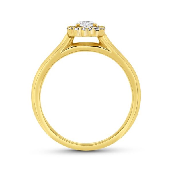 Halo Marquise Engagement Ring - Image 3