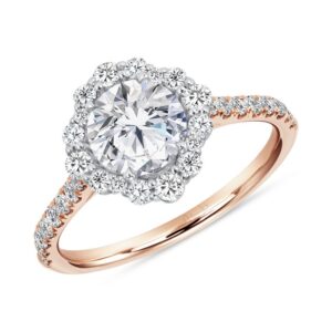 Halo Round Engagement Ring