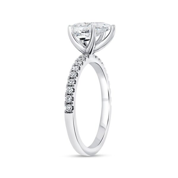 Straight Pear Shaped Engagement Ring - Image 2