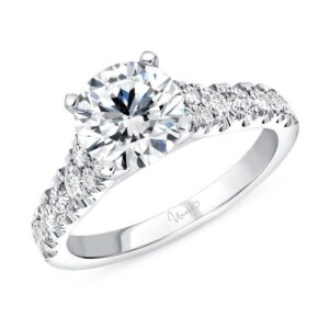 Straight Round Engagement Ring