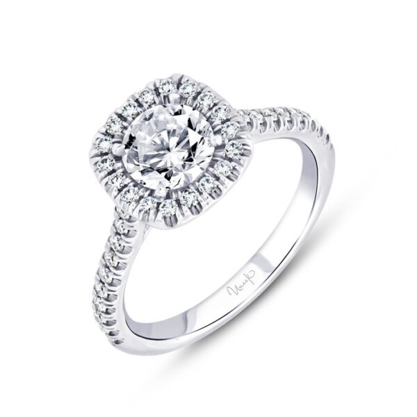 Halo Round Engagement Ring