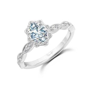 Halo Oval Shaped Engagement Ring
