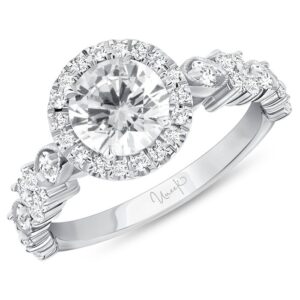 Halo Round Engagement Ring