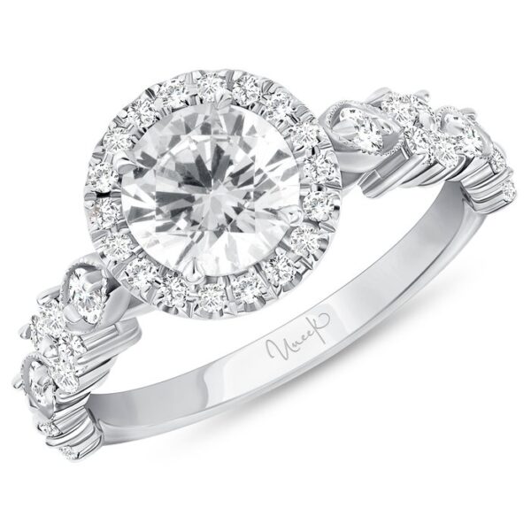 Halo Round Engagement Ring