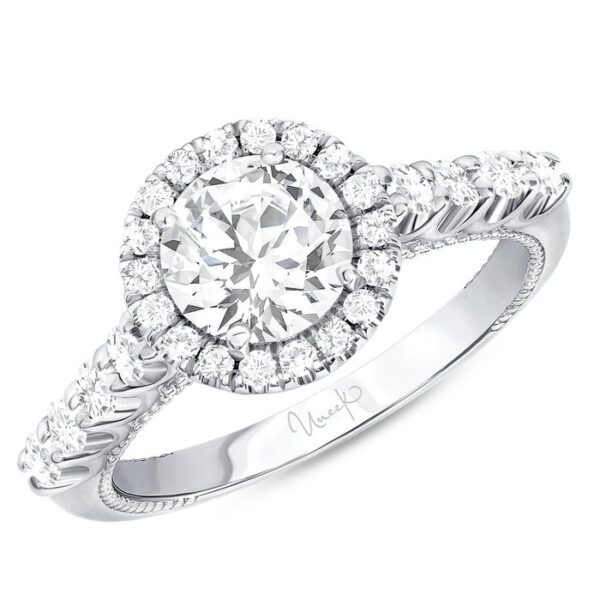 Halo Round Engagement Ring