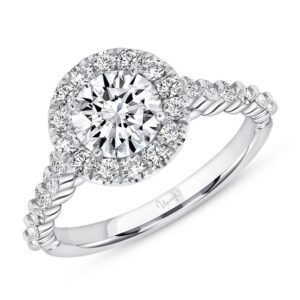 Halo Round Engagement Ring