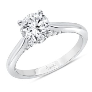 Solitaire Round Engagement Ring