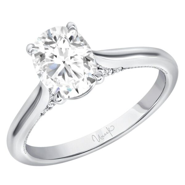Solitaire Oval Shaped Engagement Ring