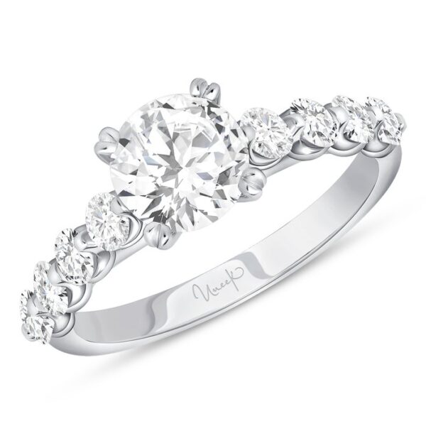 Straight Round Engagement Ring